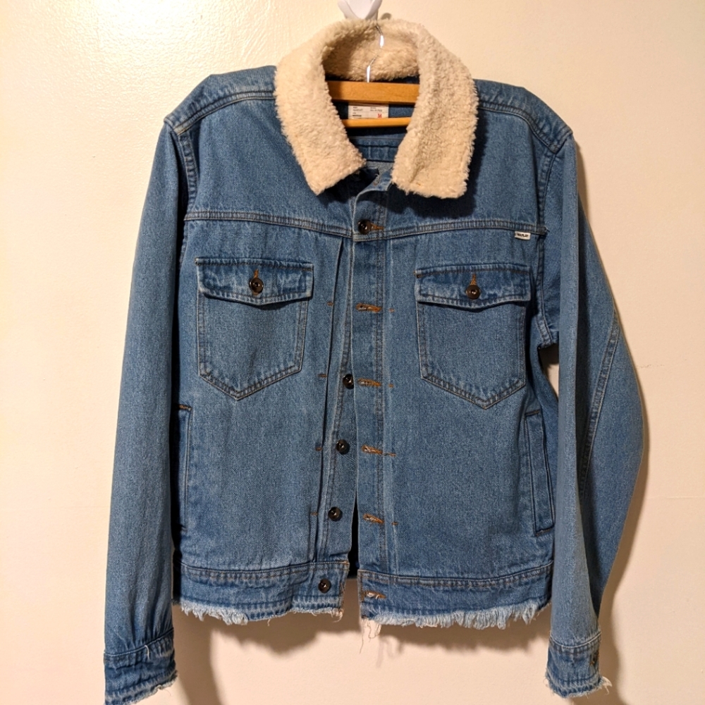 Denim Sherpa jacket